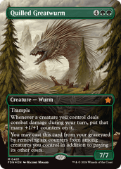 Quilled Greatwurm (0401) (Borderless) - Mana Foil