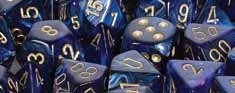 Scarab - Polyhedral 7-Die Set - Royal Blue / gold