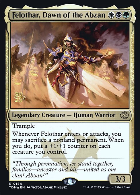 Felothar, Dawn of the Abzan (Prerelease) - Foil
