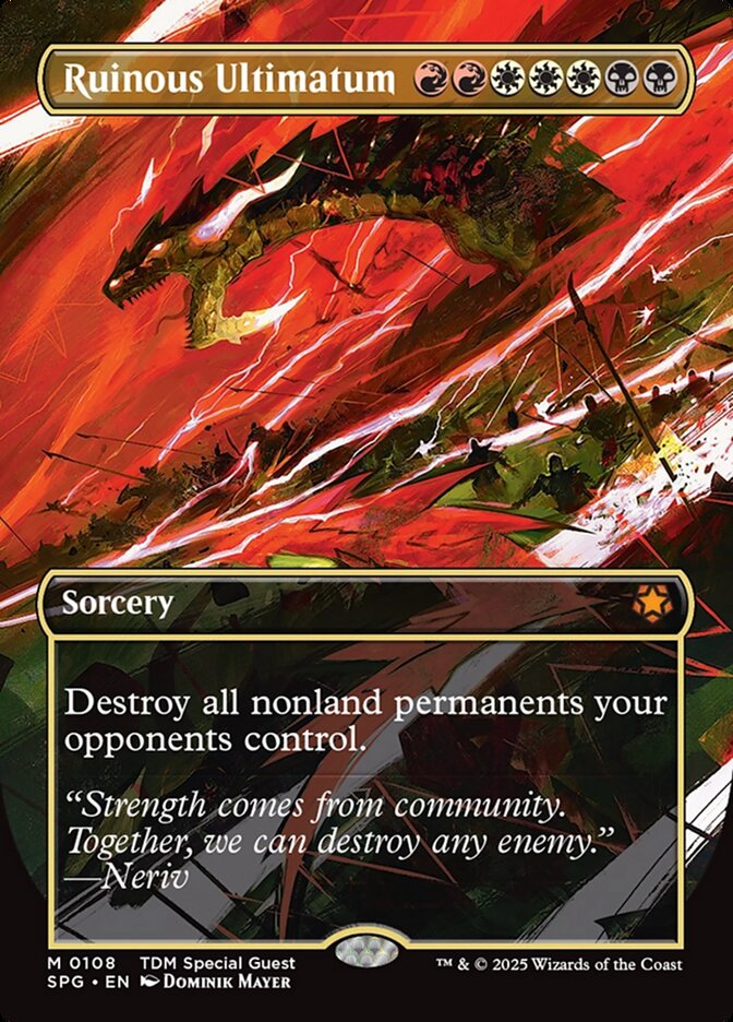 Ruinous Ultimatum (0108) (Borderless) - Foil