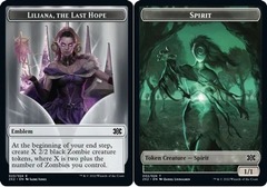 Liliana, The Last Hope Emblem (023) // Spirit (002) Double-Sided Token - Foil