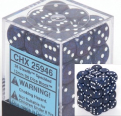 Speckled - 12mm Dice Block - Stealth