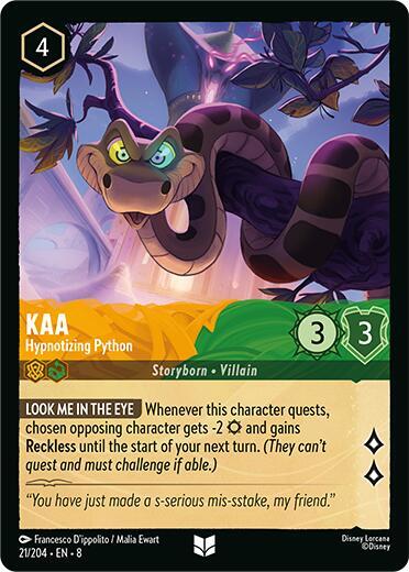 Kaa, Hypnotizing Python (0021) - Cold Foil