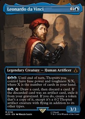 Leonardo da Vinci (0118) (Borderless) - Foil