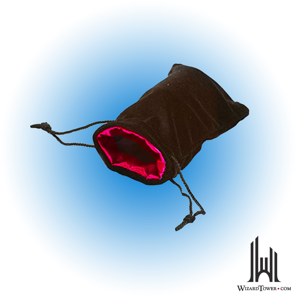 Dice Bag - Black / Red 5 x 8