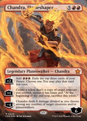 Chandra, Flameshaper (0420) (Borderless) - Mana Foil