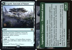 Argoth, Sanctum of Nature // Titania, Gaea Incarnate (256) (Prerelease) - Foil