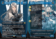Jill, Shiva's Dominant // Shiva, Warden of Ice (0523) (Borderless) - Surge Foil