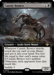 Caustic Bronco (0324) (Extended Art) - Foil