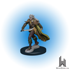 Pathfinder Battles Premium Figures: Elf Fighter Male