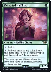 Delighted Halfling (0158) (Prerelease) - Foil