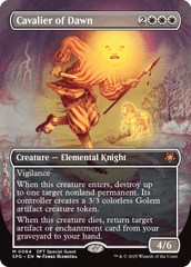 Cavalier of Dawn (0084) (Borderless) - Foil