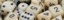 Opaque - 16mm Dice Block - Ivory / black