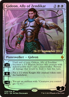 Gideon, Ally of Zendikar - Foil - Prerelease Promo