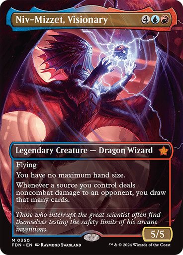 Niv-Mizzet, Visionary (0350) (Borderless) - Foil