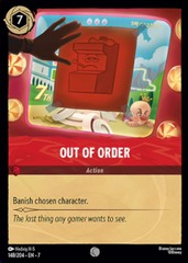 Out of Order (148/204) - Cold Foil