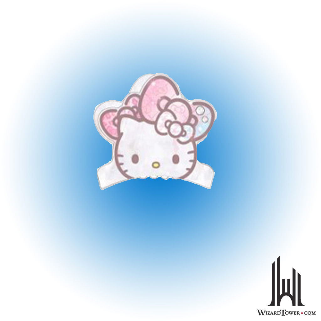 LARGE HAIR CLIP: TFR HELLO KITTY