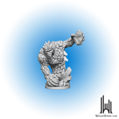 Pathfinder Deep Cuts Unpainted Miniatures: Medium Earth Elemental