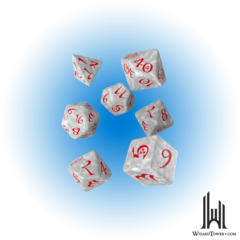 Classic Rpg Dice: Pearl / Red