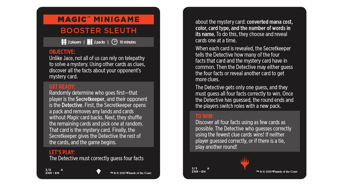 Magic Minigame: Booster Sleuth