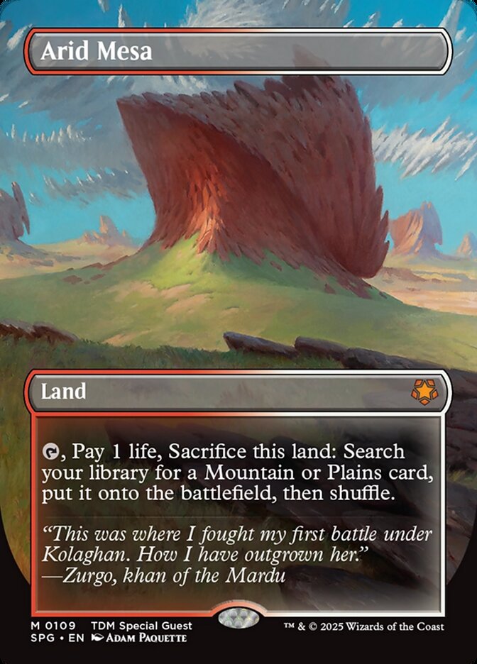 Arid Mesa (0109) (Borderless) - Foil