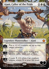 Ajani, Caller of the Pride (0357) (Borderless) - Foil