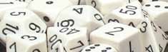 Opaque - Polyhedral 7-Die Set - White / black