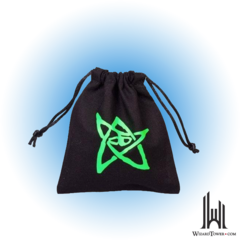 Dice bag - Elder Sign Black/Green