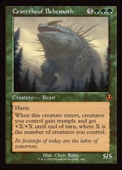 Craterhoof Behemoth (0480) (Retro Frame) - Foil