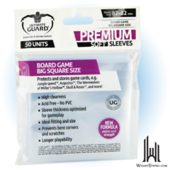 PREMIUM GAME SLEEVES BIG SQUARE (50) 82 X 82 mm