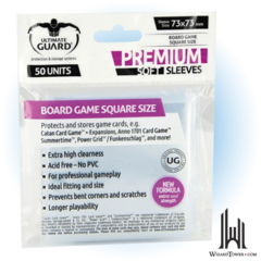 PREMIUM GAME SLEEVES SQUARE (50) 73 X 73 mm