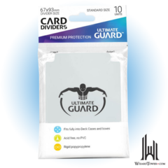 CARD DIVIDER TRANSPARENT (10) 67 x 93 mm