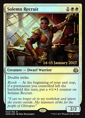 Solemn Recruit - Foil - Prerelease Promo