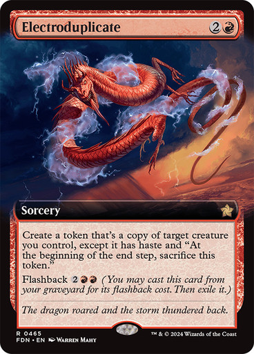 Electroduplicate (0465) (Extended Art) - Foil