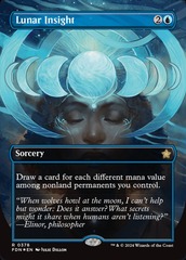 Lunar Insight (0378) (Borderless) - Mana Foil