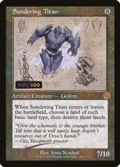 Sundering Titan (120) (Showcase) (Serialized 326/500) - Foil