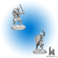 Pathfinder Deep Cuts Unpainted Miniatures: Infantrymen