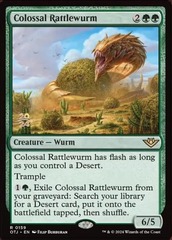 Colossal Rattlewurm - Foil - Prerelease Promo