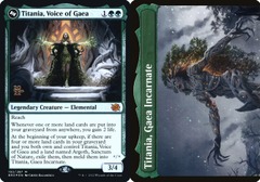 Titania, Voice of Gaea // Titania, Gaea Incarnate (193) (Prerelease) - Foil