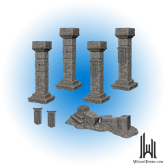 Pathfinder Deep Cuts Unpainted Miniatures: Pillars and Banners