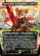 Mabel, Heir to Cragflame (0351) (Borderless) (Showcase) - Raised Foil