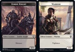 Warrior (004) // Zombie Knight (005) Double-Sided Token