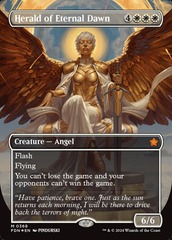 Herald of Eternal Dawn (0368) (Borderless) - Mana Foil