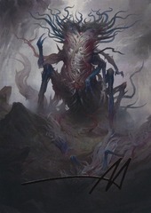 Azlask, the Swelling Scourge (25/54) Art Card - Gold-Stamped Signature