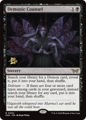 Demonic Counsel - Foil - Prerelease Promo