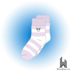 SOCKS: ADULT ONE-POINT KUROMI