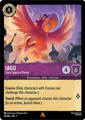 Iago, Giant Spectral Parrot (049/204) - Cold Foil