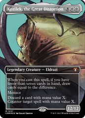 Kozilek, the Great Distortion (1057) (Borderless) - Textured Foil