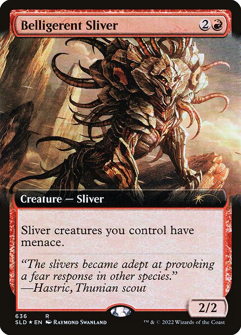 Belligerent Sliver (636) (Extended Art) - Foil