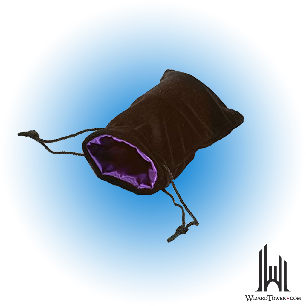 Dice Bag - Black / Purple 5 x 8